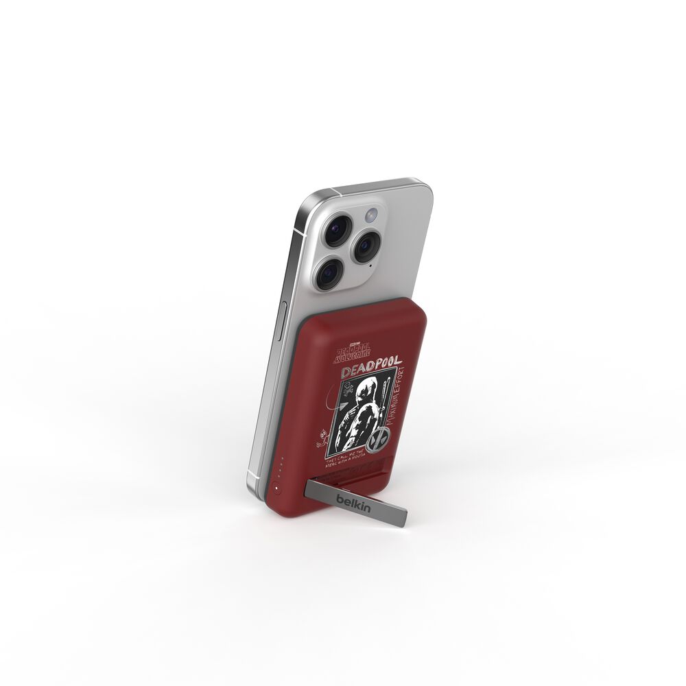 BoostCharge MagSafe対応 ワイヤレス モバイルバッテリー 5,000mAh スタンド付き (ディズニー限定モデル /  マーベル限定モデル) | Belkin | Belkin JP